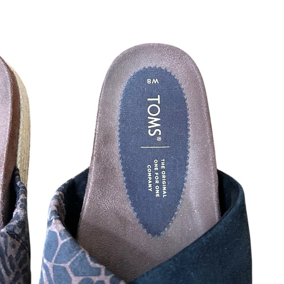 TOMS Paloma Sandals- Mixed Leather Woven Comfy Sandals- Size 8 - Picture 9 of 9